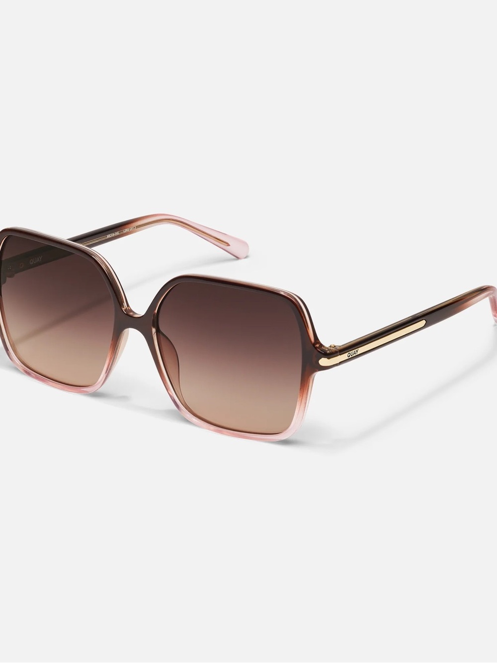 Quay women’s sunglasses press tour Chocolate Peony Frame / Dark Fawn Lens